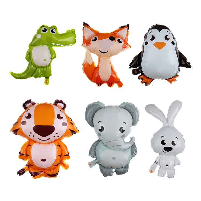 윰스 귀여운 동물 친구들 풍선 6종 세트