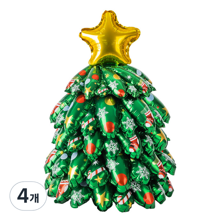 조이파티 크리스마스 트리은박풍선 38cm