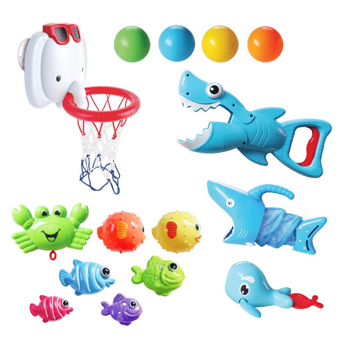 젠토이 상어사냥꾼 목욕놀이 친구들 15p 세트