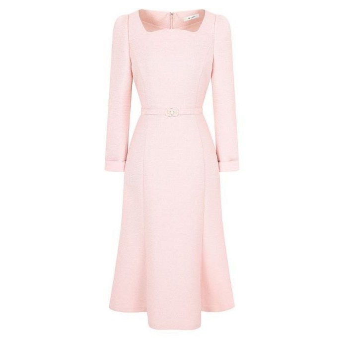 JJ지고트 JJ JIGOTT 슬림 스퀘어넥 머메이드 원피스 GR2A0OP241 487974