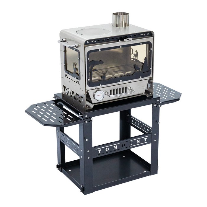 TOMOUNT 투마운트 캐슬 감성 캠핑 야외 화목난로 테이블 포함