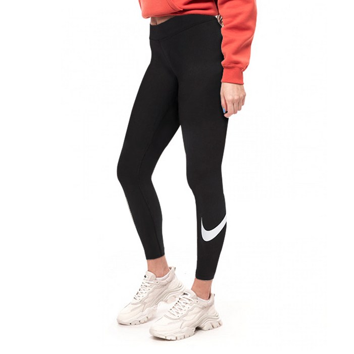 나이키  여성용 NSW 에센셜 GX 미드라이즈 스우시 레깅스 CZ8530010