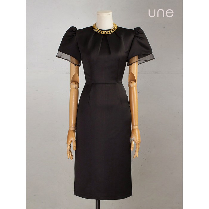 윈 오간자레이어 셀럽원피스