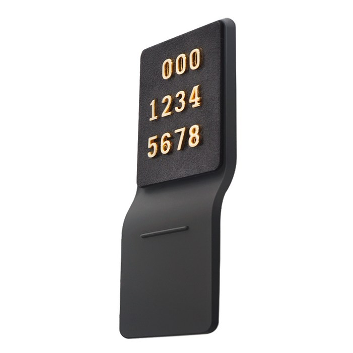 맞춤제작명품가죽 3D 안심번호 자동차 주차번호판