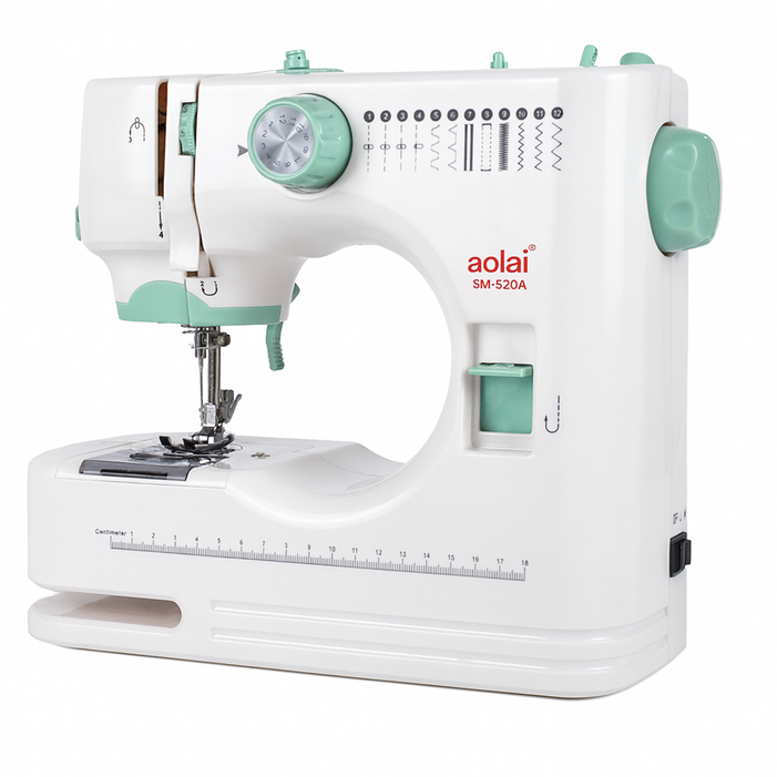 이지루프 간편한 공업용 재봉틀 가정용 휴대용 멀티 미니 미싱기 두꺼운 오버록 미싱, 재봉틀 선물세트노루발 6종 확장대 포함