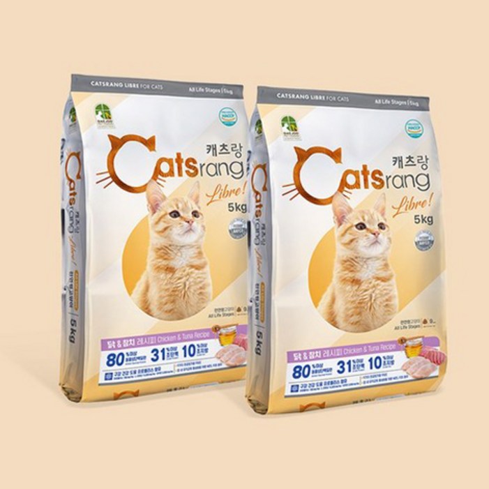 캐츠랑 리브레5kg X 2개 전연령 고양이사료 고양이밥 캐츠랑 리브레5kg X 2개 전연령 고양이사료 고양이밥