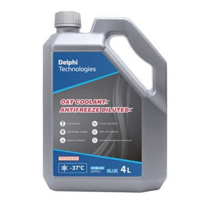 델파이 부동액 레드 벤츠 프리믹스 희석액 냉각수 부동액 4L, 4L, 1개