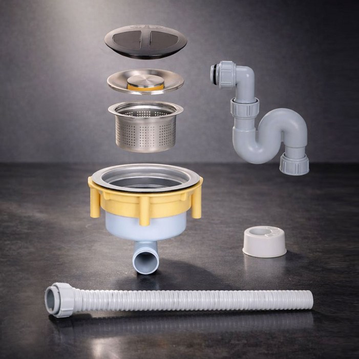 코트랩 싱크대배수구 하수구트랩 배수구 싱크대 교체 배수통 냄새제거 하수구, 1개, 올스텐 배수구