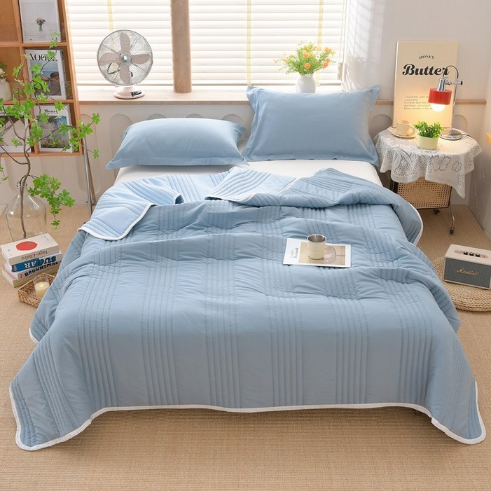 모카품 여름 워싱 먼지없는 소프트 차렵이불 여름이불 캠핑이불