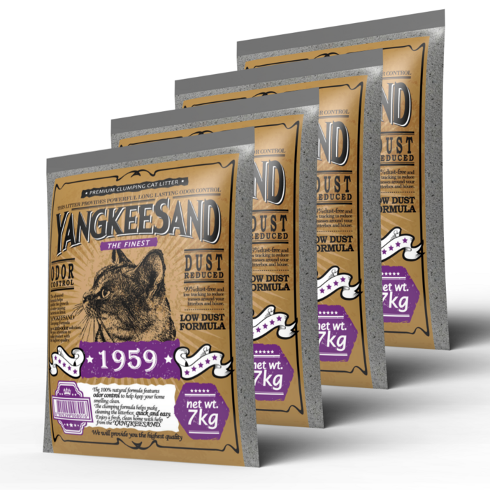 양키샌드 1959 벤토나이트 고양이모래 7kg 4봉, 7kg, 4개, 1959 피톤치드