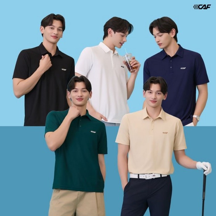 [쇼핑엔티] [MD강력추천] 르까프 25SS 파격초특가! 냉감 반팔 카라 티셔츠 5종, 남성