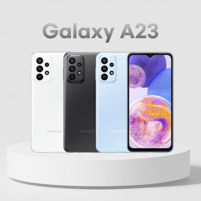 갤럭시A23 128G 공기계 자급제 잔상없는구성품 풀셋트 깨끗한 단말기, 128GB, 0.1블루