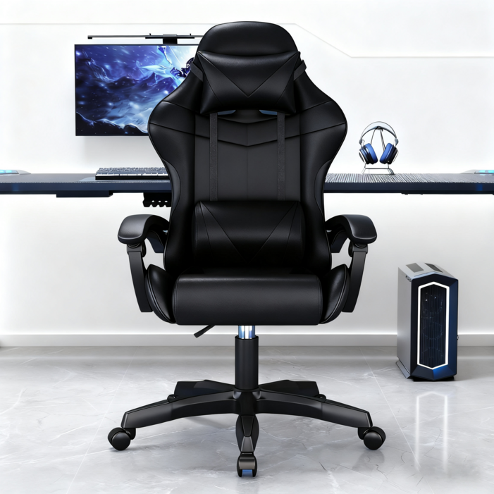 발받침 포함 각도 조절 가능 게이밍의자 회전 컴포트 컴퓨터 의자 승강 가능한 사무실 의자