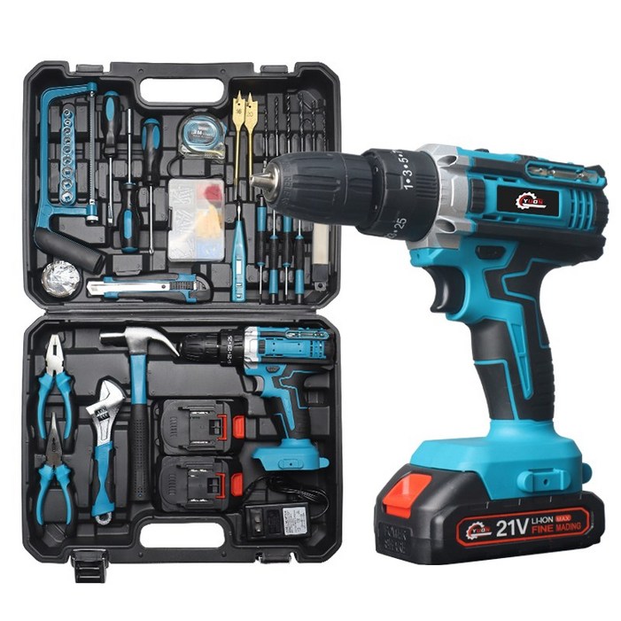 YUON 독일 충전 임팩 햄머 전동드라이버 21V 2.0Ah  배터리 2p, 1개