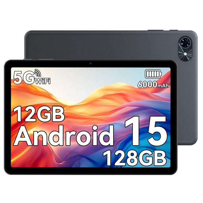 TABWEE 10인치 Android15 Gemini AI2.0 태블릿 12GB128GB 2TB확장 120Hz 5GWiFi 6000mAh