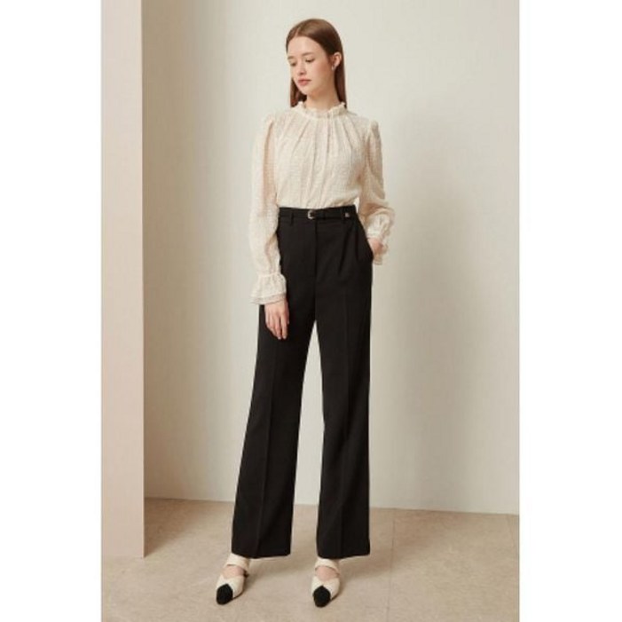 [백화점판] JJ지고트 여성 JJ JIGOTT 플랩장식 롱 부츠컷 팬츠 GM9L50 정장