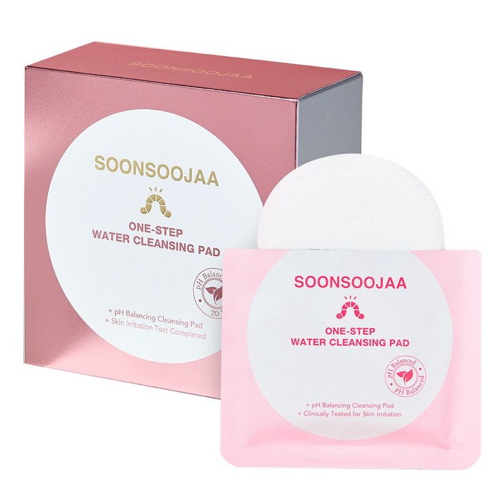 순수자아 원스텝 워터 클렌징패드 휴대용 40매입, 1개