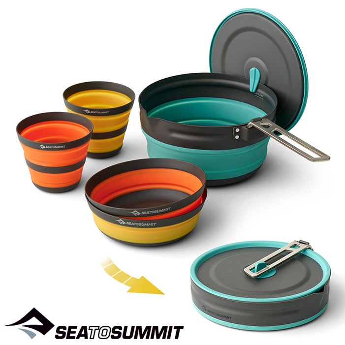 씨투써밋프론티어 팟 세트3종 5개 접이식 코펠 세트