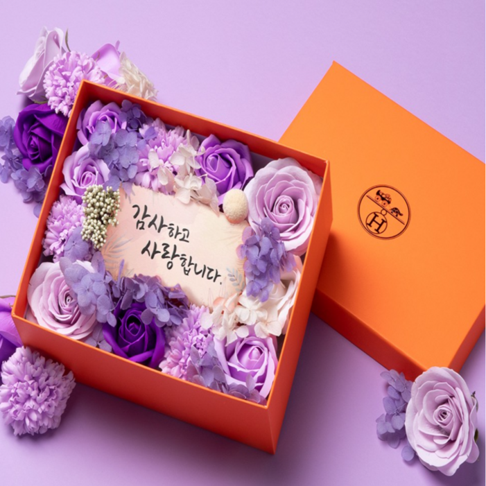 트렌빌 용돈박스 돈케이크 환갑 어버이날 현금 이벤트, 1세트, 퍼플로즈