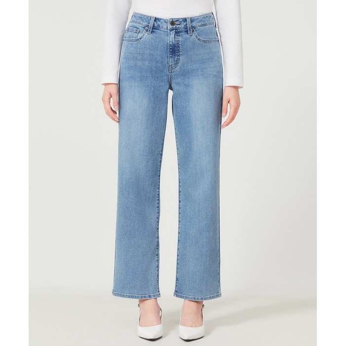 게스 여성 세미 와이드 청바지 MBL OP1DE115