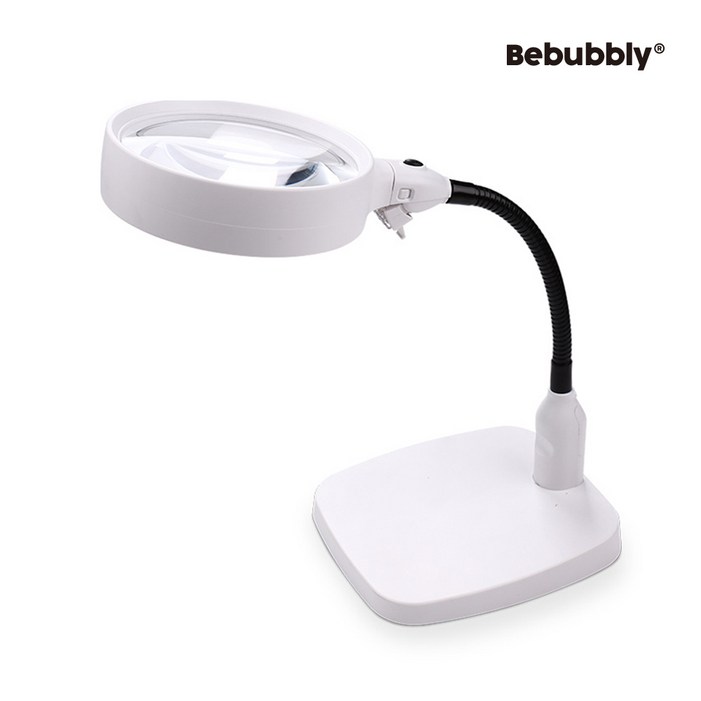 LED 자바라 스탠드 돋보기 고배율 확대경 120mm 10배, 1개, 120mm10배