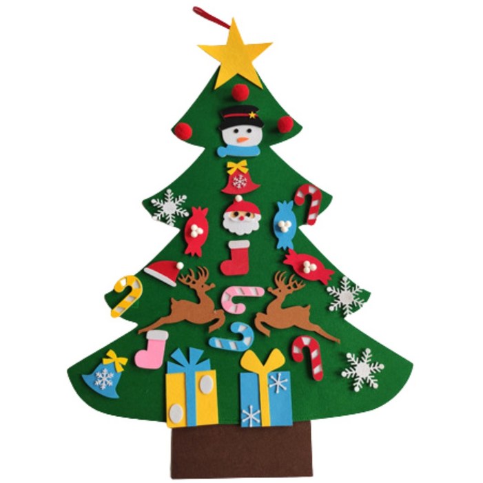 까사드로잉 펠트 부직포 크리스마스트리 DIY 벽트리 만들기