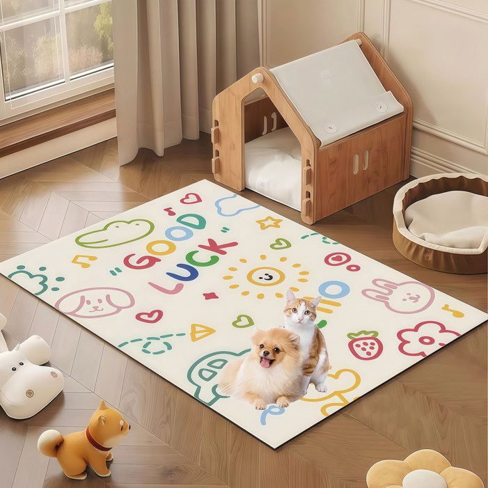 정싱 pvc  반려동물 방수 미끄럼방지 매트 러그타입 강아지 미끄럼방지 논슬립매트