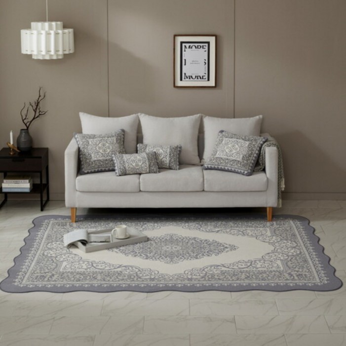 [한스컬렉션] 셔닐 자카드 겨울 카페트 점보특대형 3종 세트