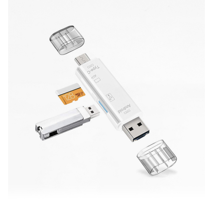 3in1 멀티 마이크로SD 카드리더기 스마트폰 OTG연결 블랙박스 TF카드, 블랙 20230513