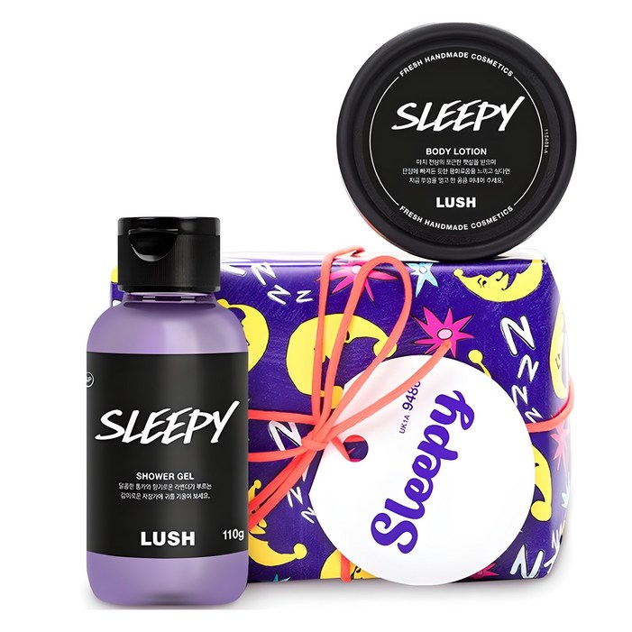 러쉬 슬리피 바디로션  샤워젤 선물세트