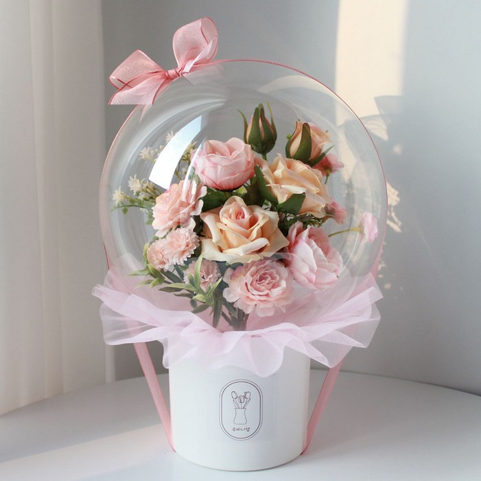 수비니샵 꽃풍선 레터링풍선 풍선꽃다발 용돈박스 이벤트 기념일 졸업 환갑 칠순 어버이날 카네이션, 1개