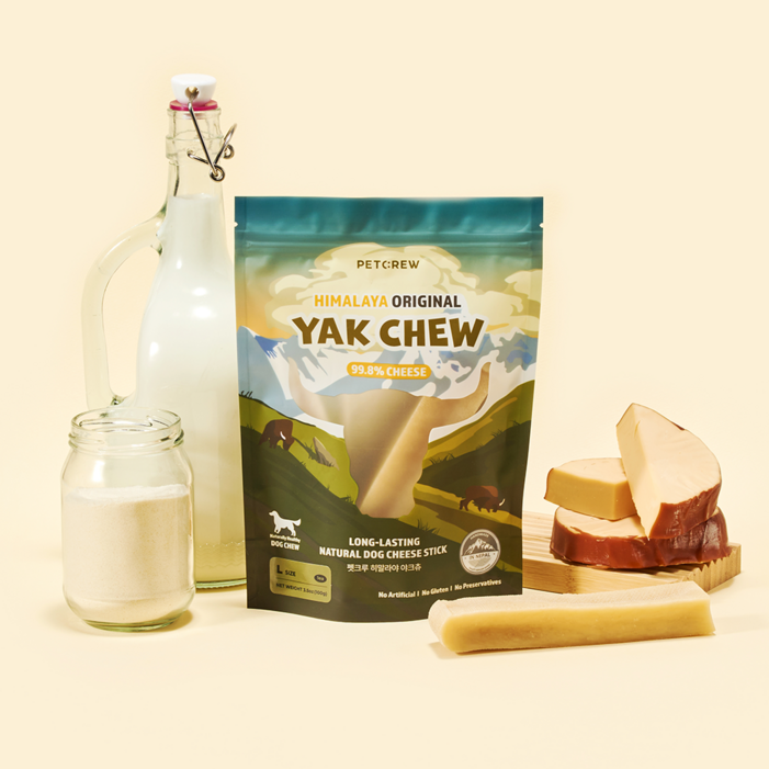 펫크루 야크우유 100 히말라야 야크츄 L, 3개, 100g