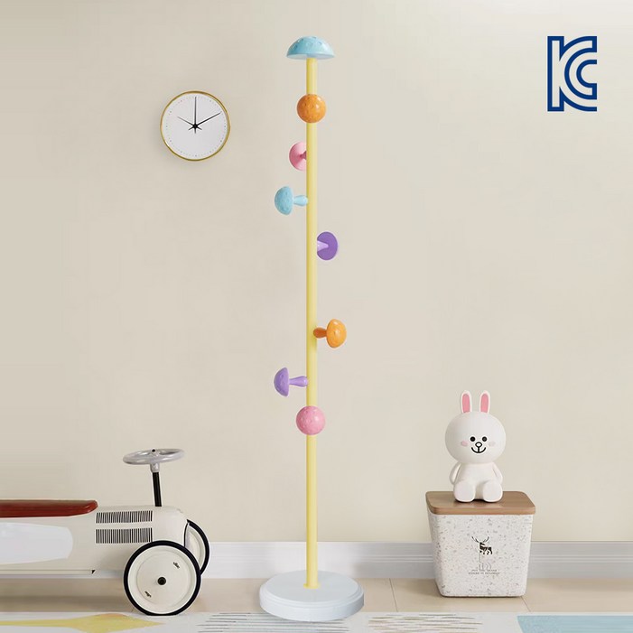 KC인증 스위트패밀리 귀여운 버섯 스탠드 옷걸이 행거