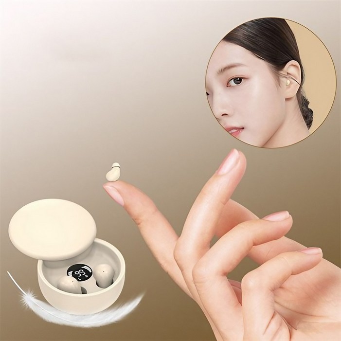 프리라이프  수면 이어폰 블루투스 5.4 초소형 무선 이어폰