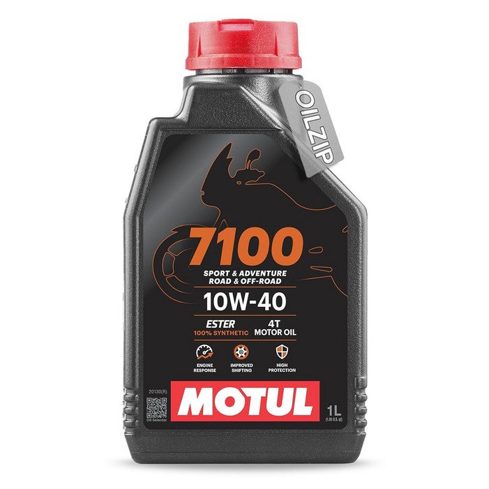 모튤 4T 7100 10W40 1L 100 Synthetic ESTER 4행정 오토바이 엔진오일