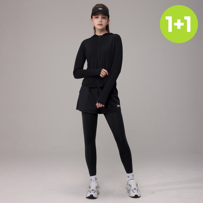 11 에버라스트 여자 투인원 반바지 레깅스 세트
