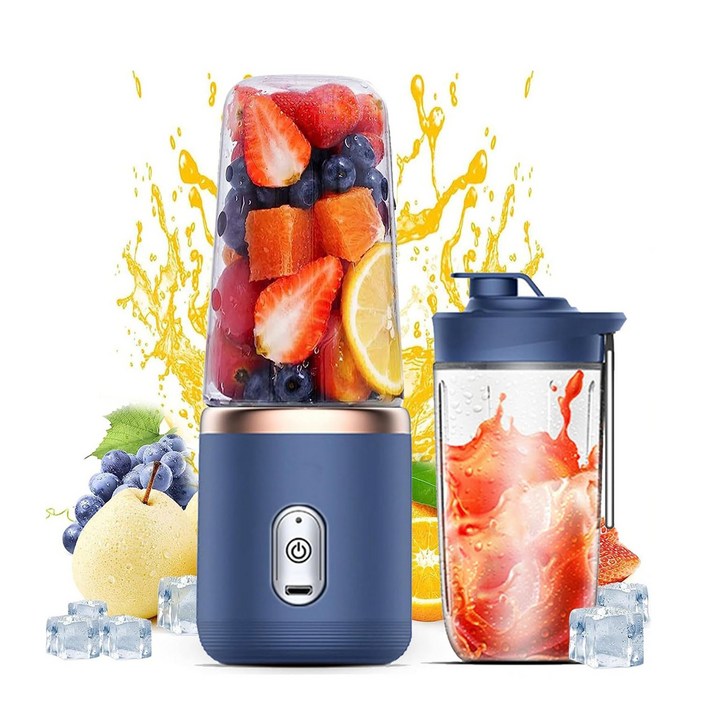 DS 충전식 휴대용 과일 착즙기 6중 칼날 텀블러 믹서기