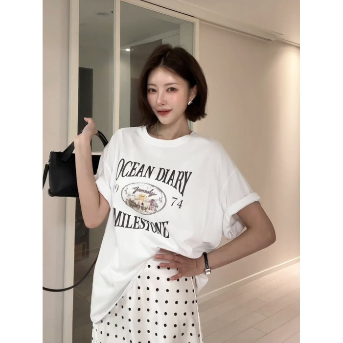 다바걸 파볼오션레터반팔티