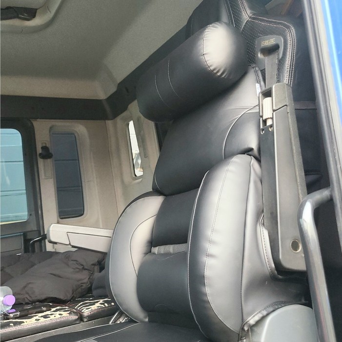 대형화물차 덤프트럭 리무진 시트커버 1P 운전석 메가트럭 벤츠 볼보 노브스 대우 엑시언트 트라고 MAN, 1개, 올블랙