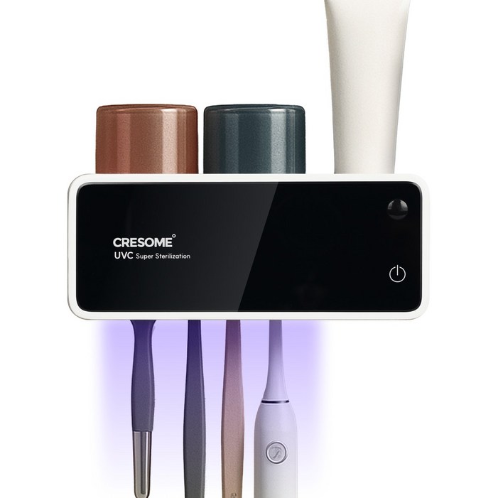크리썸 가정용 무선 UVC 칫솔살균기, Y12, 화이트