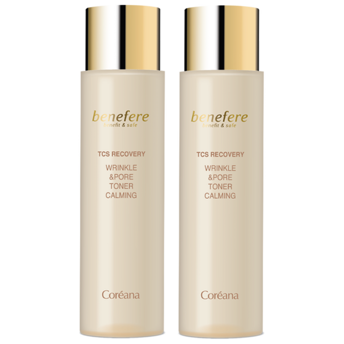 주름 모공 탄력 개선 코리아나 베네페레 링클 앤 포어 스킨 토너, 2개, 180ml