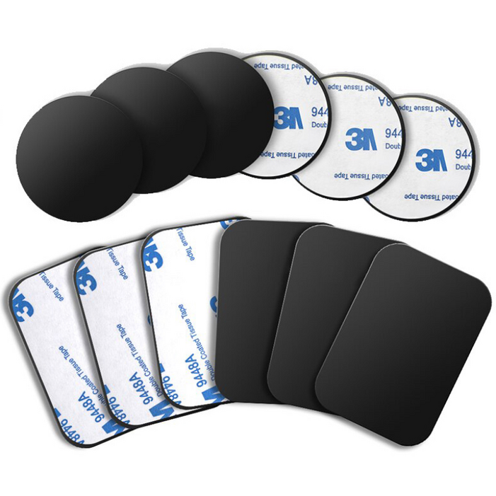 나오미 11 자석거치대용 마그네틱 철판 메탈 플레이트 원형1개사각1개, 1개