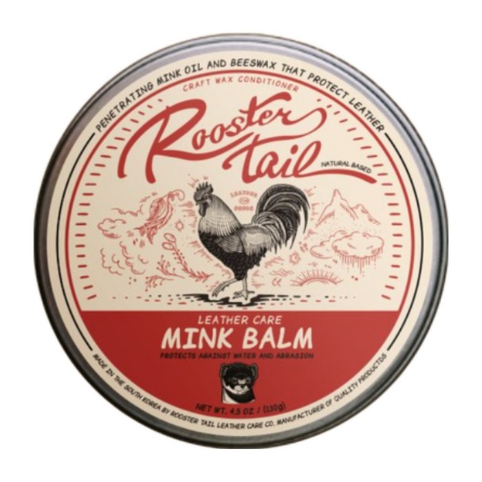 루스터테일 가죽보호제 밍크밤 130g 가죽 보호제 클리너 가죽 시트 코팅제 세정제 자동차차량용 가죽쇼파 명품가죽가방 지갑 신발 가죽자켓, 130g, 1개