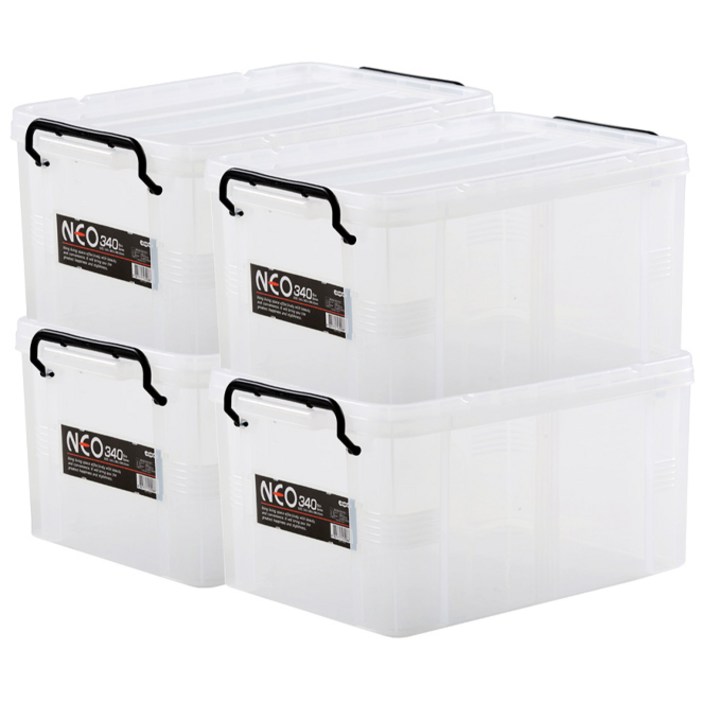 코멕스 네오 리빙박스, 단일 색상, 4개