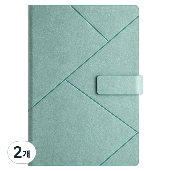 코히모 만년 일기장 업무용 A5 방수 다이어리 5W0458, 파스텔 그린, 2개