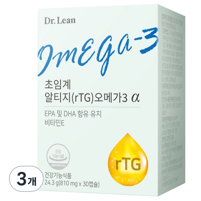닥터린 초임계 알티지 오메가3 알파 30.21g, 30정, 3개
