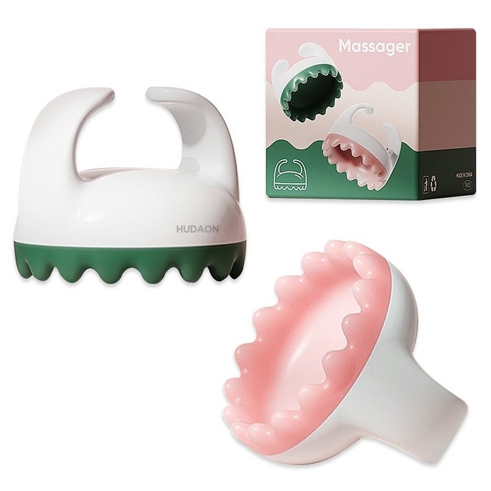 휴다온 종아리 복부 승모근 괄사 마사지기 2종 세트