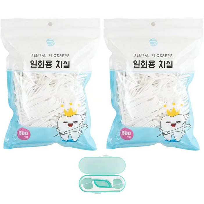 로얄클라쓰 일회용 치실 1010p  케이스, 1개, 1000개