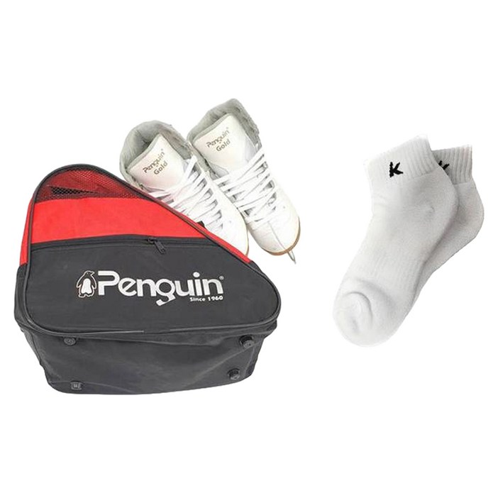 PENGUIN 피겨 빙상용 스케이트 F600GOLD  스포츠 양말 세트