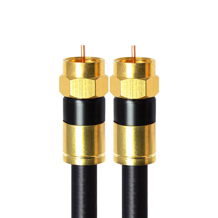 마하링크 국산 RF 5C 골드 블랙 동축 케이블, CP-1272, 1개